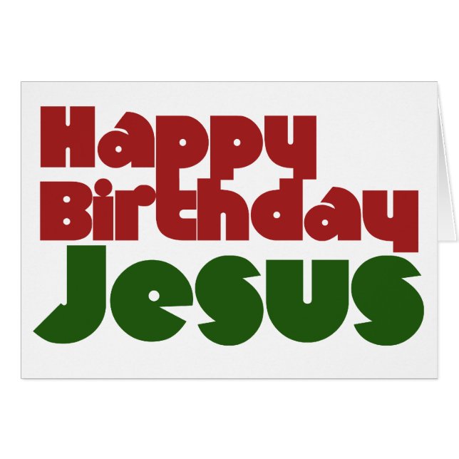 Happy Birthday Jesus (Voorkant Horizontaal)