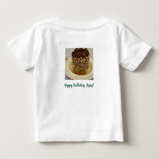 Happy Birthday, Jesus, Baby & Peuter T-shirt (Achterkant)