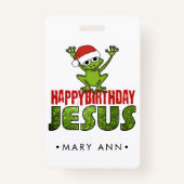 Happy Birthday Jesus Badge (Voorkant)