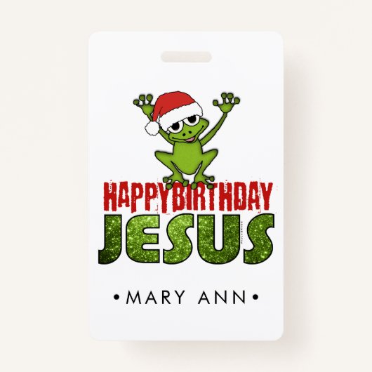 Happy Birthday Jesus Badge (Voorkant)