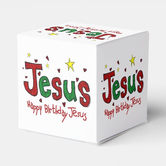 Happy Birthday Jesus Bedankdoosjes (Achterkant)