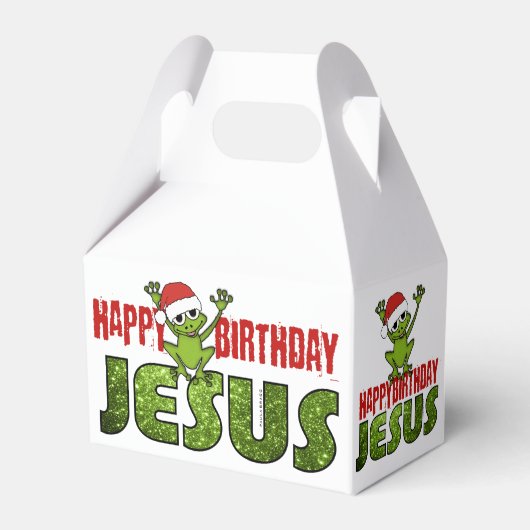 Happy Birthday Jesus Bedankdoosjes (Voorkant Zijde)