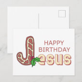 Happy Birthday Jesus Briefkaart (Voorkant / Achterkant)