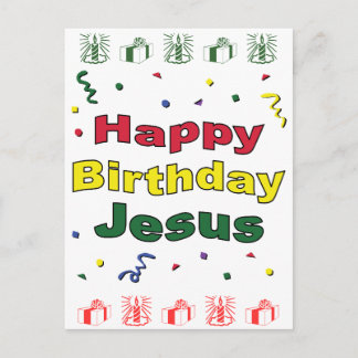 Happy Birthday Jesus Briefkaart