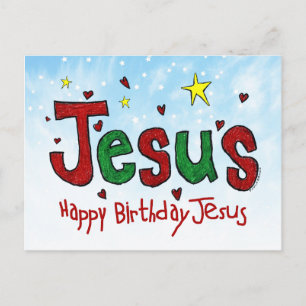 Happy Birthday Jesus Briefkaart