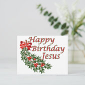 Happy Birthday Jesus Briefkaart (Staand voorkant)