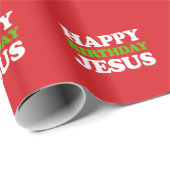 Happy Birthday Jesus Cadeaupapier (Rol Hoek)