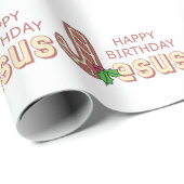 Happy Birthday Jesus Cadeaupapier (Rol Hoek)