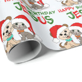 Happy Birthday Jesus Cadeaupapier (Rol Hoek)