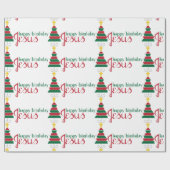 Happy Birthday Jesus Cadeaupapier (Vlak)