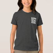 Happy Birthday Jesus Celebration Apparel for All Tri-Blend Shirt (Voorkant)