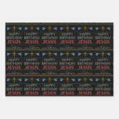 Happy Birthday Jesus Christelijk kerstSweater Inpakpapier Vel (Voorkant)