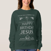 Happy Birthday Jesus Christelijk kerstSweater Trui (Voorkant)