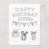 Happy Birthday Jesus Christelijke Children's Color Briefkaart (Voorkant)