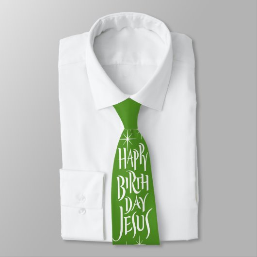 Happy Birthday Jesus Christmas Lettering Christeli Stropdas (Gebonden)