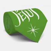 Happy Birthday Jesus Christmas Lettering Christeli Stropdas (Opgerold)