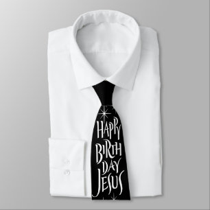 Happy Birthday Jesus Christmas Lettering Christeli Stropdas