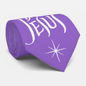 Happy Birthday Jesus Christmas Lettering Christeli Stropdas (Opgerold)