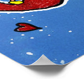 'Happy Birthday Jesus': een grote kerstknuffel Poster (Hoek)