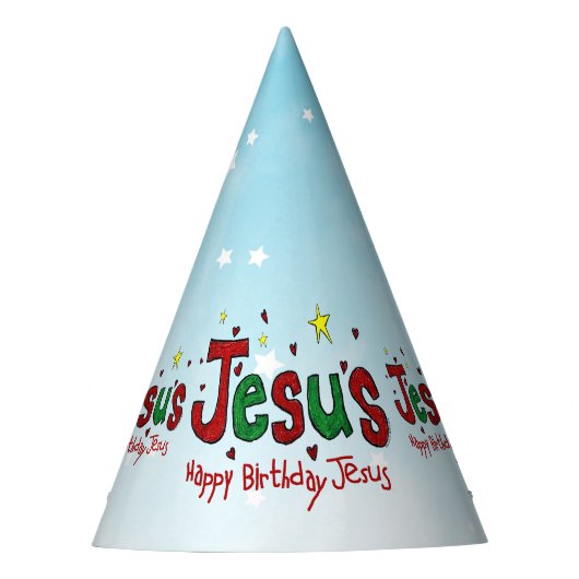 Happy Birthday Jesus Feesthoedjes (Voorkant)