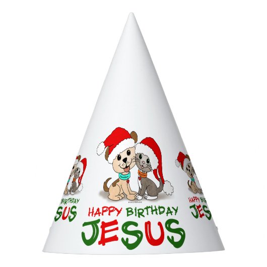 Happy Birthday Jesus Feesthoedjes (Voorkant)
