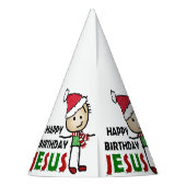 Happy Birthday Jesus Feesthoedjes (Achterkant)