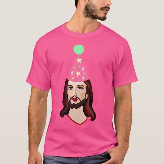 Happy Birthday Jesus Funny Shirt met Kerstmis (Voorkant)