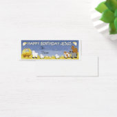 Happy Birthday Jesus Gift Label Kaart - (Bureau)