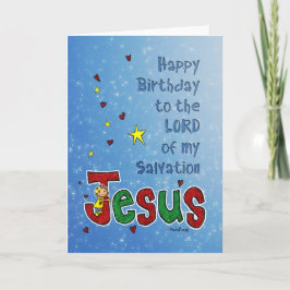'Happy Birthday Jesus' grote kerstknuffel Feestdagen Kaart