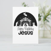 Happy Birthday Jesus Informatiekaartje (Staand voorkant)