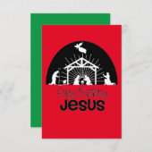 Happy Birthday Jesus Informatiekaartje (Voorkant / Achterkant)