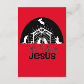 Happy Birthday Jesus Informatiekaartje (Voorkant)