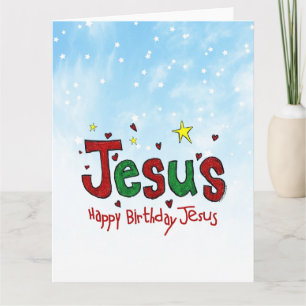 Happy Birthday Jesus Kaart