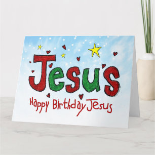 Happy Birthday Jesus Kaart