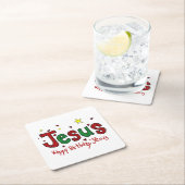 Happy Birthday Jesus Kartonnen Onderzetters (Insitu)