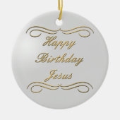 Happy Birthday Jesus Keramisch Ornament (Voorkant)