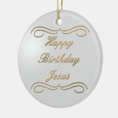 Happy Birthday Jesus Keramisch Ornament (Links)