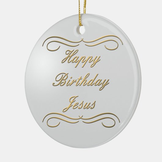 Happy Birthday Jesus Keramisch Ornament (Links)