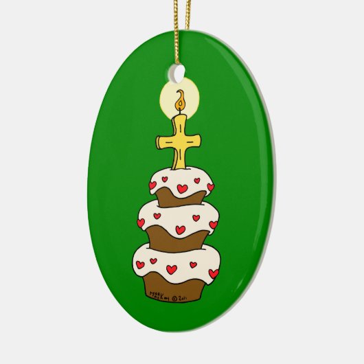Happy Birthday Jesus Keramisch Ornament (Links)