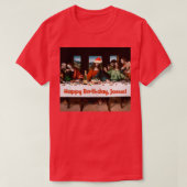 Happy Birthday Jesus Kerstfeest Funny Theme T-shirt (Design voorkant)