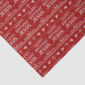 Happy Birthday Jesus Kerstmis Christelijke religie Tissuepapier (Detail)