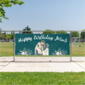 Happy Birthday Jesus Kerstmis Spandoek (Insitu)