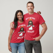 Happy Birthday Jesus Kerstmis T-Shirt (Unisex)