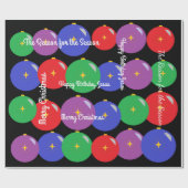 Happy Birthday Jesus Kerstversieringen Cadeaupapier (Vlak)