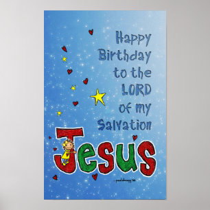 Happy Birthday Jesus (Kinderkerst) Poster