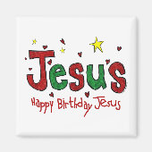 Happy Birthday Jesus Magneet (Voorkant)