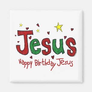 Happy Birthday Jesus Magneet