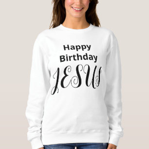 Happy Birthday JESUS Modern Classic Kerstmis Trui