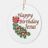 Happy Birthday Jesus Ornament (Links)