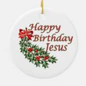 Happy Birthday Jesus Ornament (Achterkant)